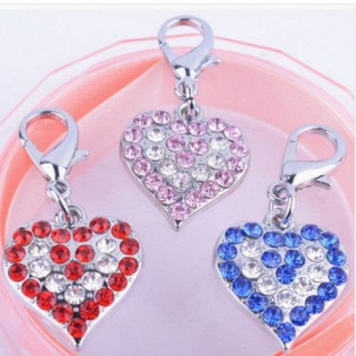 Heart Shaped Rhinestones Pet Collar