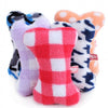 Squeaker Multi-color Plush Sound Bones